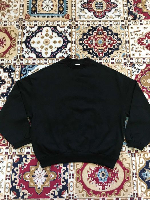 Чёрный свитшот оверсайз, новый, L–XL