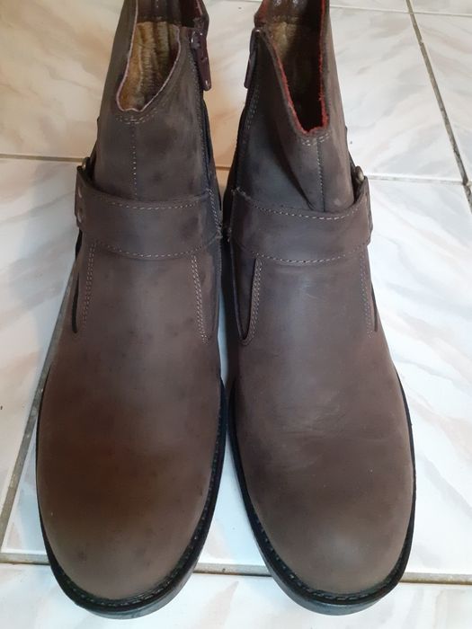 Ghete moto Harley Davidson originale, piele naturală, mărimea 41