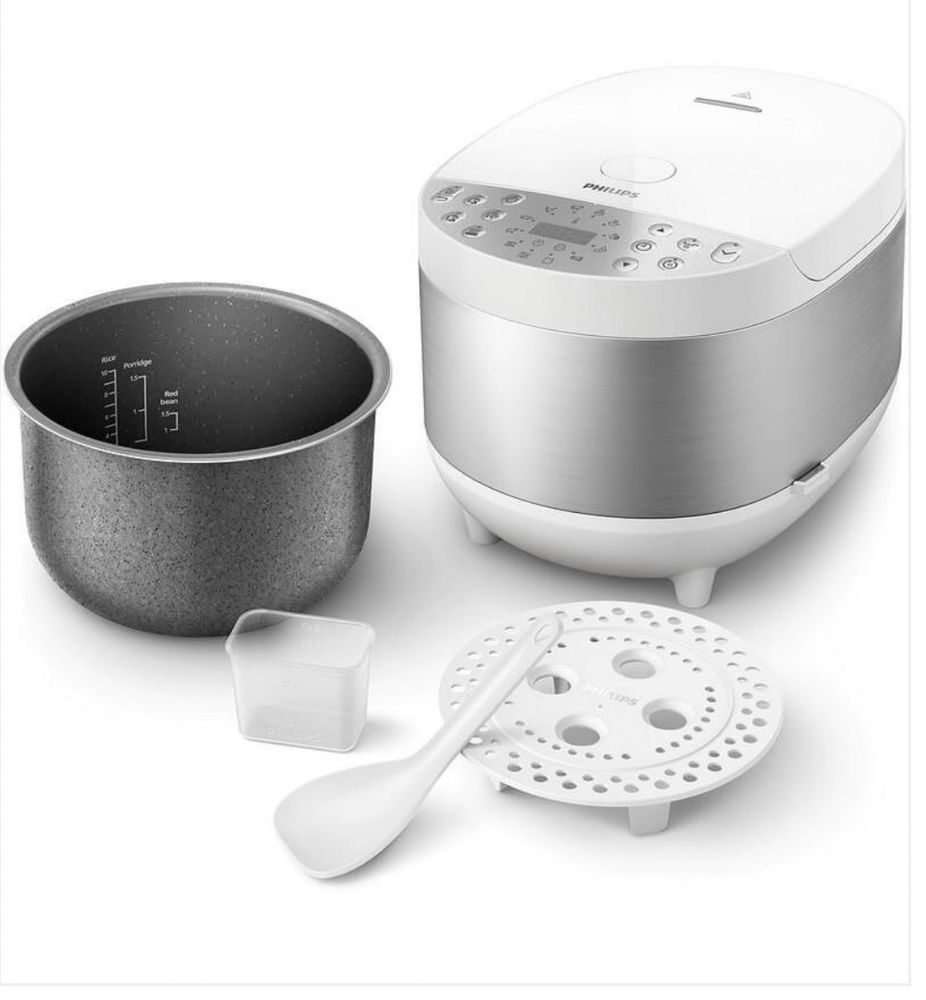 Мултикукър Philips - All in One, HD4713/40, 1300W, 60 програми, бял