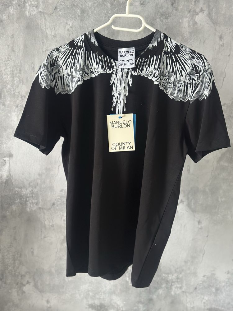 Tricou Marcelo Burlon Premiun black white