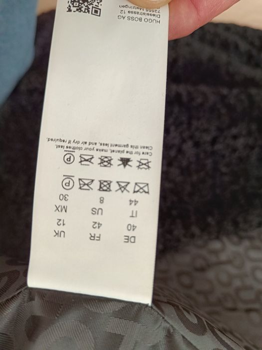 HUGO Кожух Mewona Черен Oversize