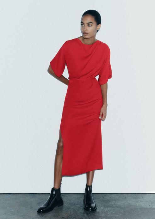Новое красное платье от ZARA
