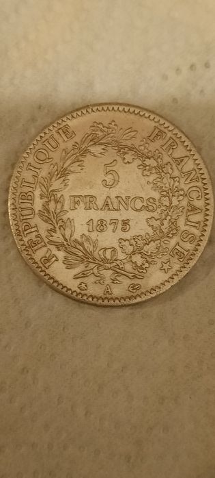 Moneda 5 franci francezi