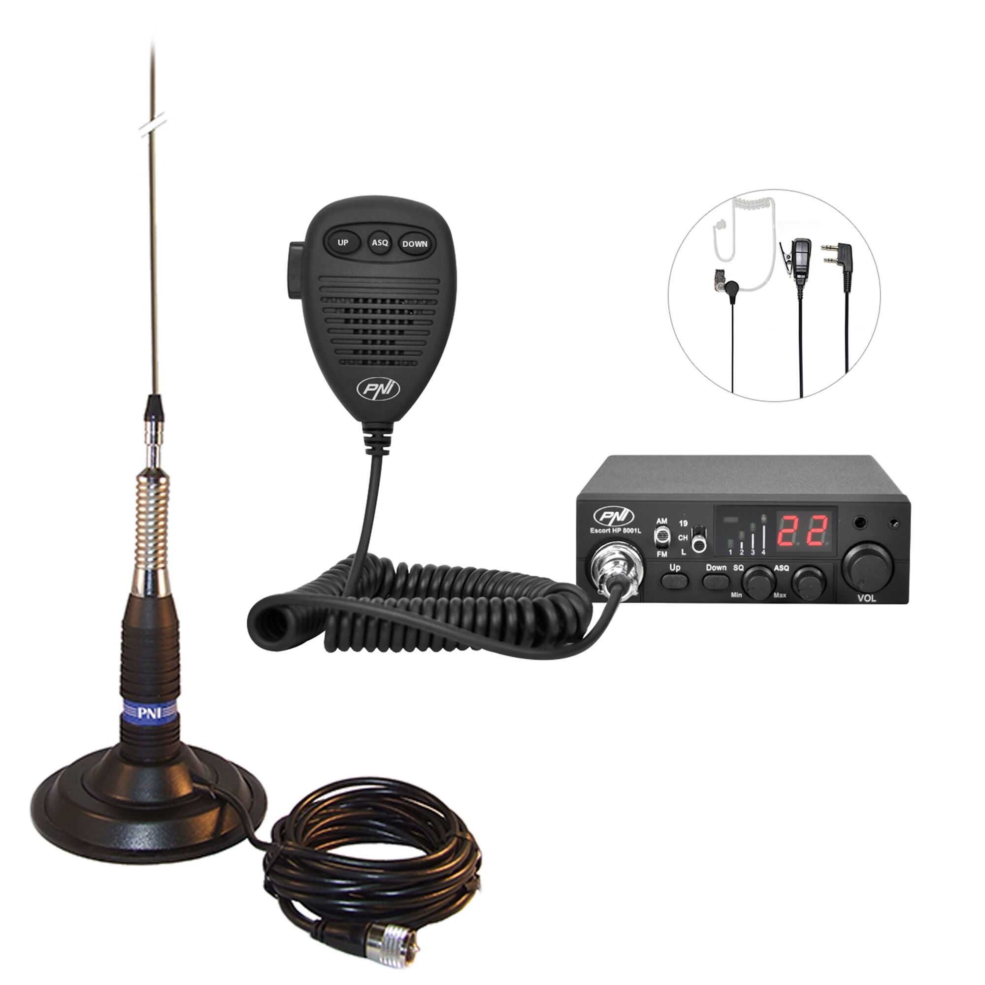Pachet statie PNI8001 + Antena-PNI-145cm-calibrare+montaj-gratuite