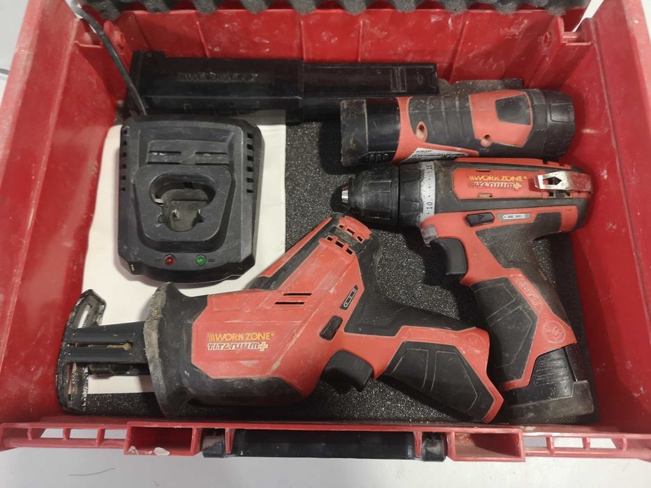 Винтоверт, саблен тр , фенер - Workzone 10.8 V