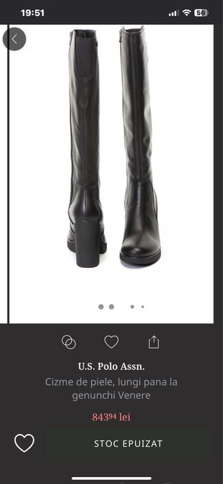 cizme piele noi  U.S.Polo Assn impecabile