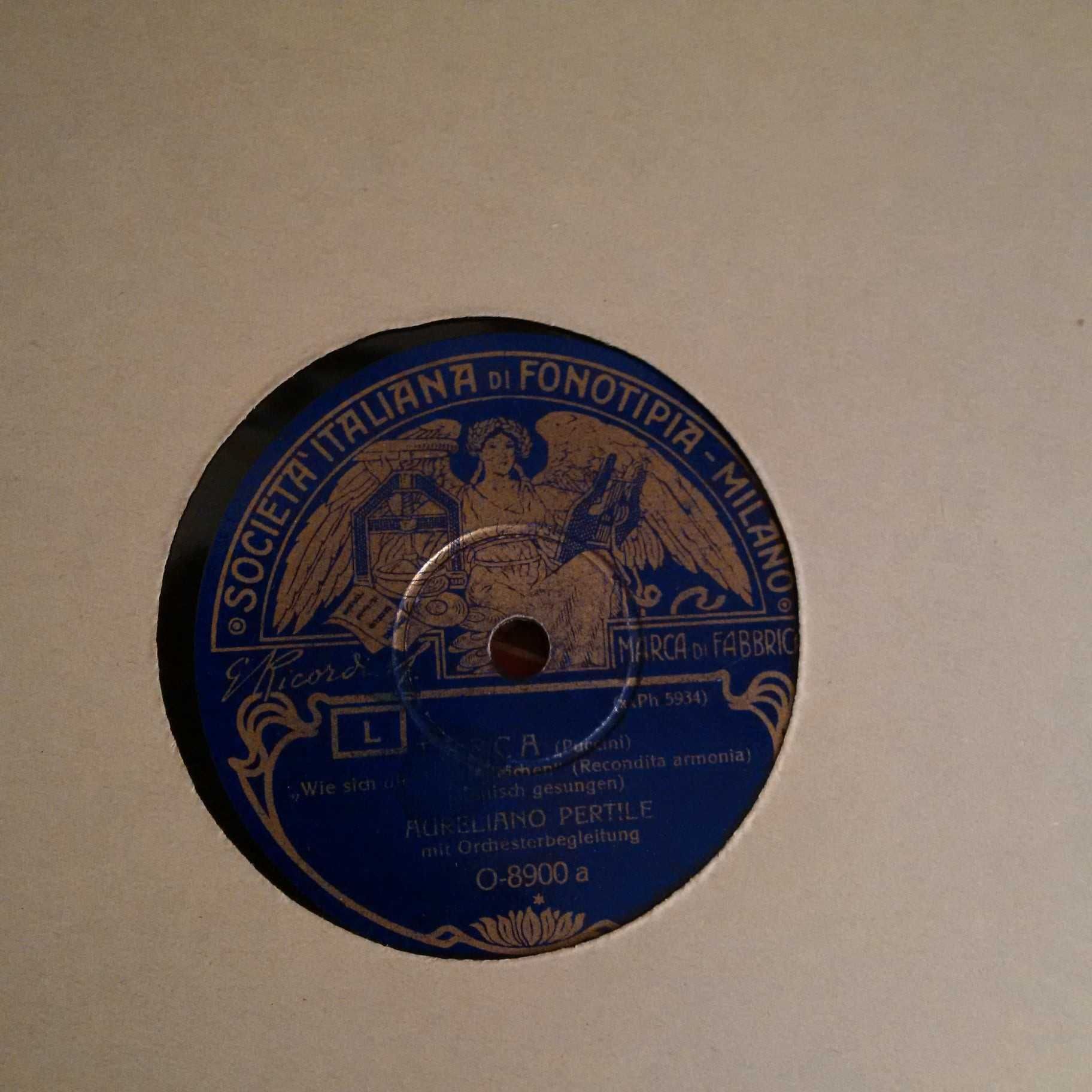 Discuri Placi Gramofon Patefon 78rpm Wagner Caruso Clasica Shellac 12"