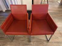 Scaun living / bucatarie metal piele