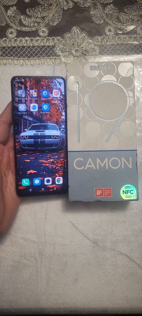 Tecno Camon 19 10/128Gb Black Igravoy Karobka Holati Ideal 4G Original