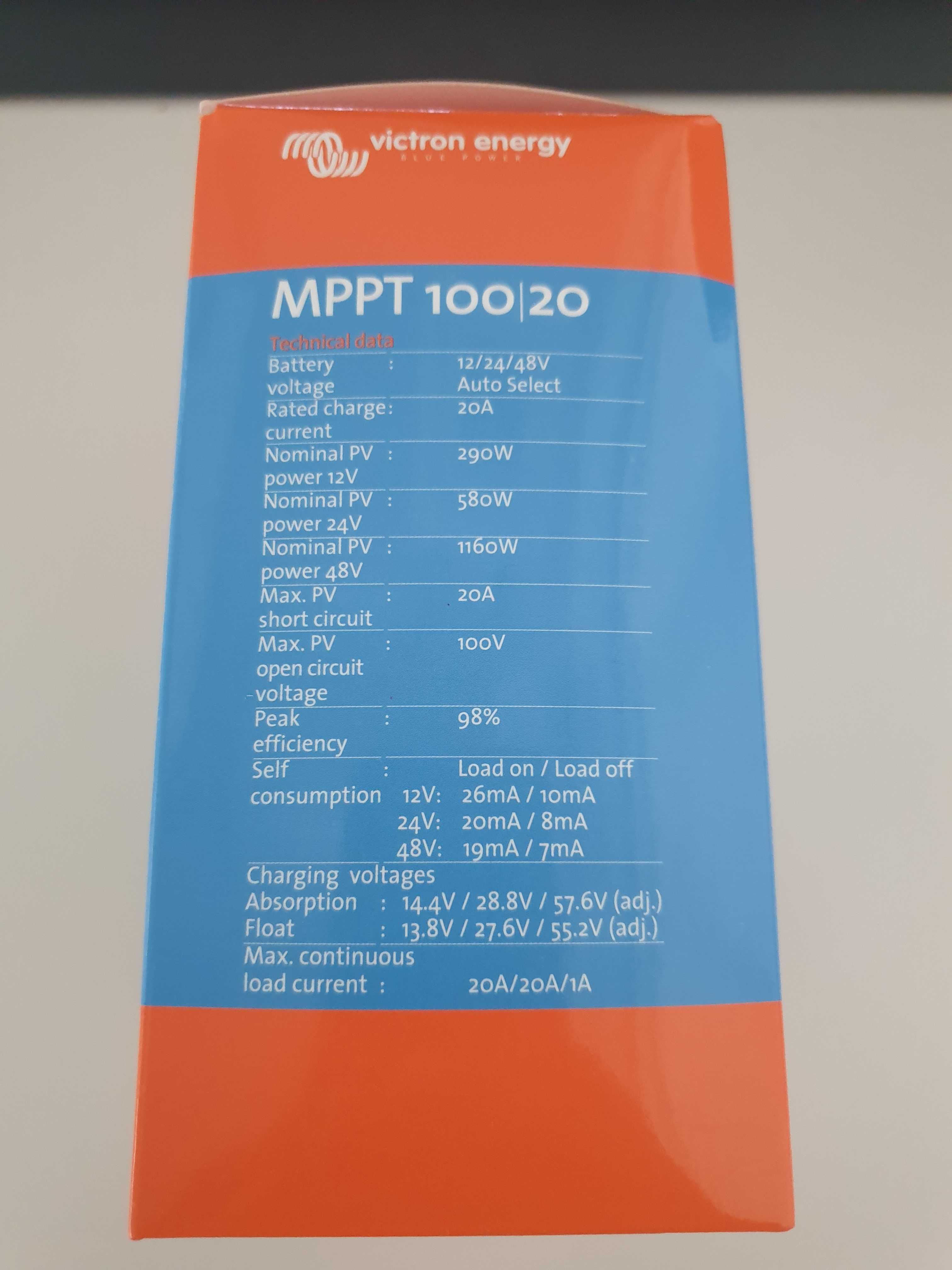 Victron blue/smart solar MPPT 100/20  12/24/48V