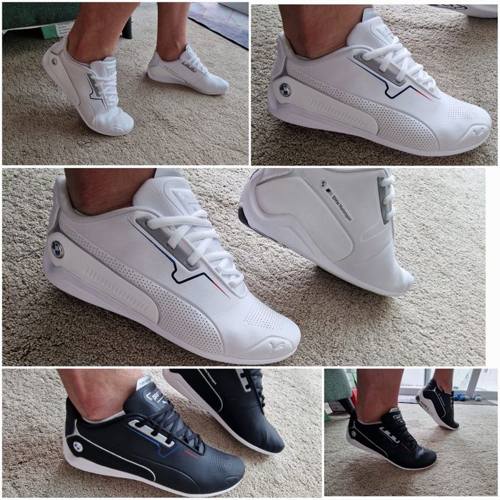 Adidasi Puma Originali Factura Puma BMW Ferrari Alb Drift cat 8 Delta