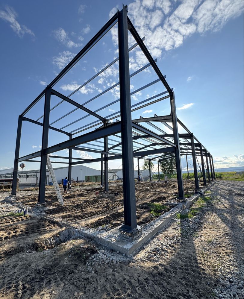 Construiesc hale si structuri metalice comform oricărui proiect