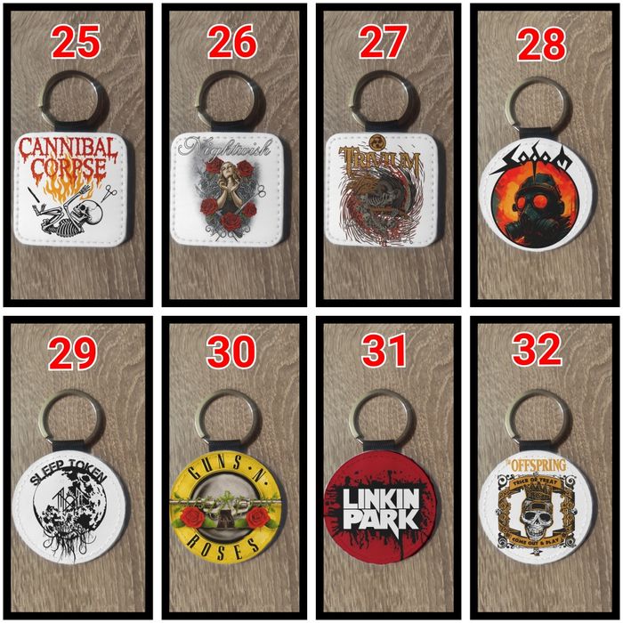 Ключодържатели с любими рок и метъл банди