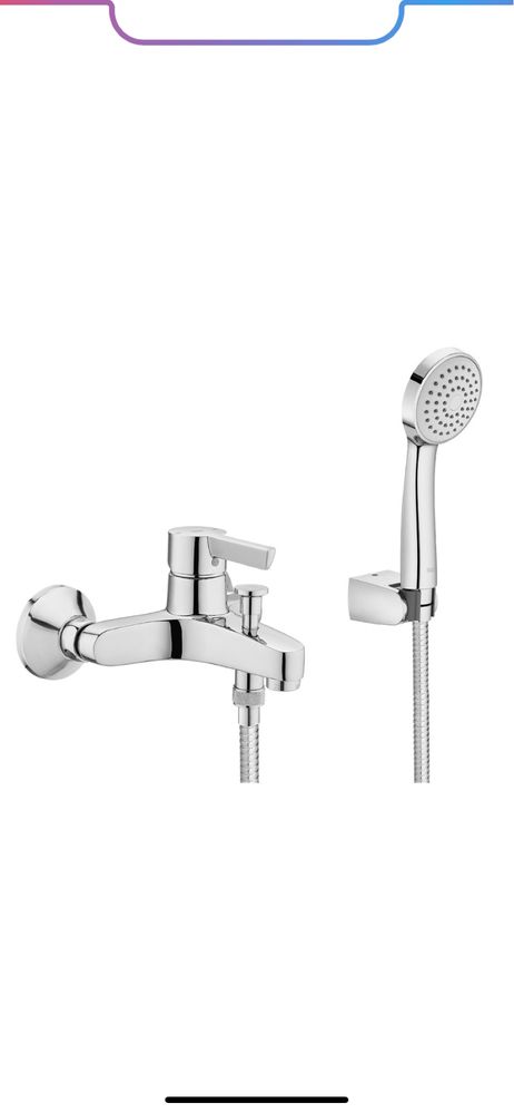 Set baterii dus Roca: baterie lavoar, baterie cada, para dus