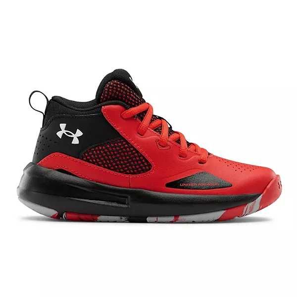 ghete baschet Under Armour Lockdown 5,piele,43,Rosu/Negru->NOU,SIGILAT