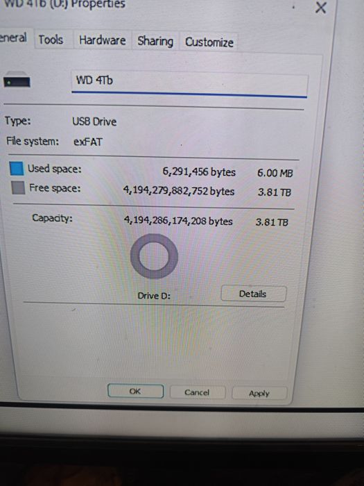 Vând HDD WD Passport 4 Tb