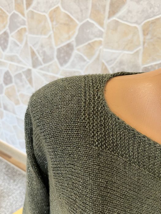 Pulover dama LOLA LIZA kaki frumos cu putin fir lucitor