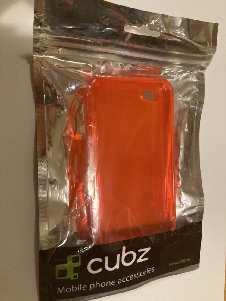Husa/carcasa pentru APPLE iPhone 4 / 4S , transparenta, Orange