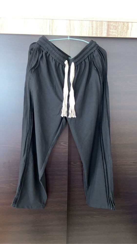 Pantaloni Largi Rick Negru Unisex M-L