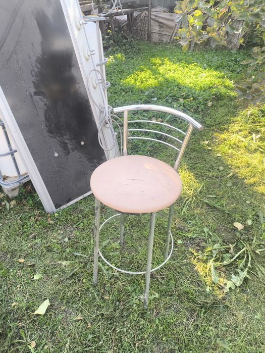 Стулья барные хромированые