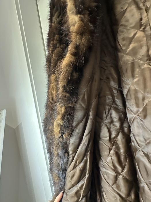 Blana Naturala Vizon (Nurca) LUX - Marimea L - Lungime Midi - Vintage