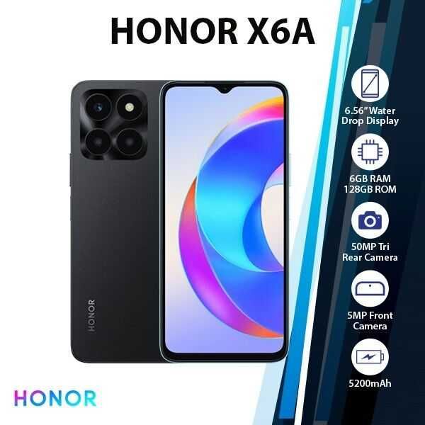 Honor X6A  128Gb (Yangi+ Skidka+Dostavka) New-2024! 1-Yil Kafolat!
