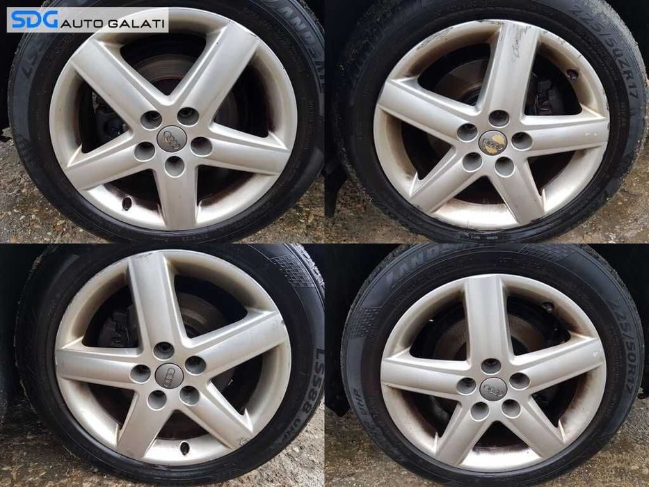 Set 4 Jante Aliaj 5x112 225 50 R17 17 7,5Jx17H2 ET45 Skoda Octavia 2 2004 - 2013 Cod 4F0601025AF