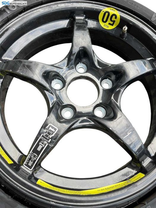 Roata Janta Rezerva Aliaj 5x112 165 15 Mercedes Clasa C Class W203 C180 C200 C220 C270 2001 - 2007 Cod A1705840538 2034012002 [B4190]