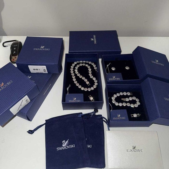 Set Swarovski Angelic Argintiu - Colier/Bratara/Cercei