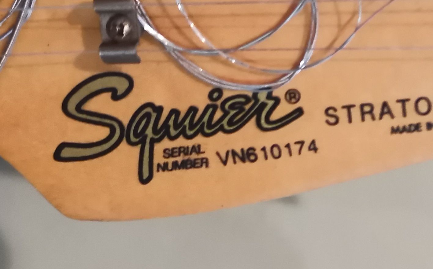 Squier stratocaster made in korea. 1996.