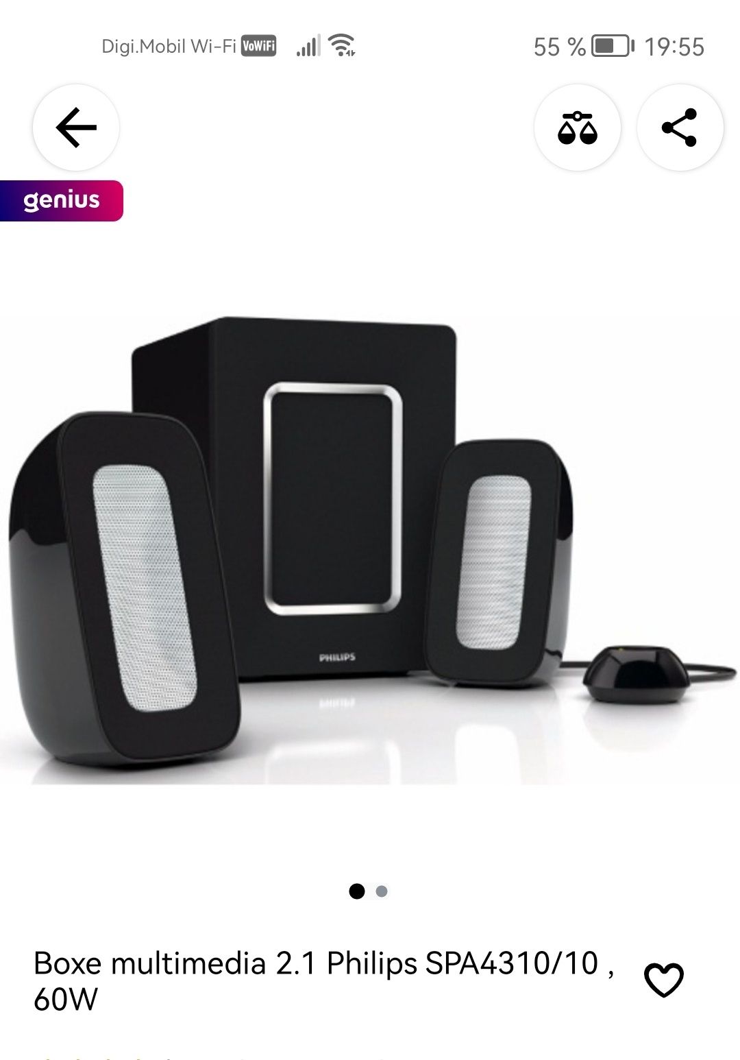 Philips speaker system