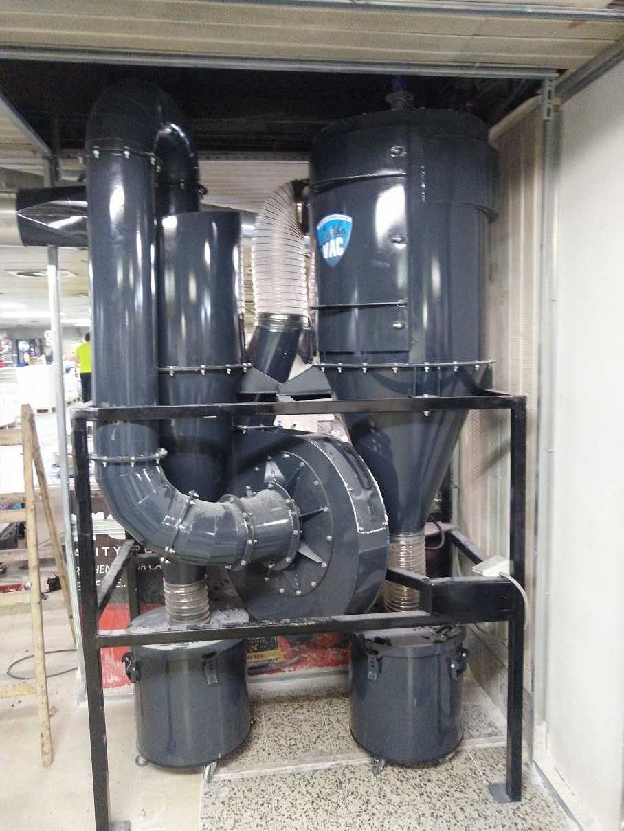 Циклонно сепарираща и филтрираща система QFIR-4 kW. Аспирация.