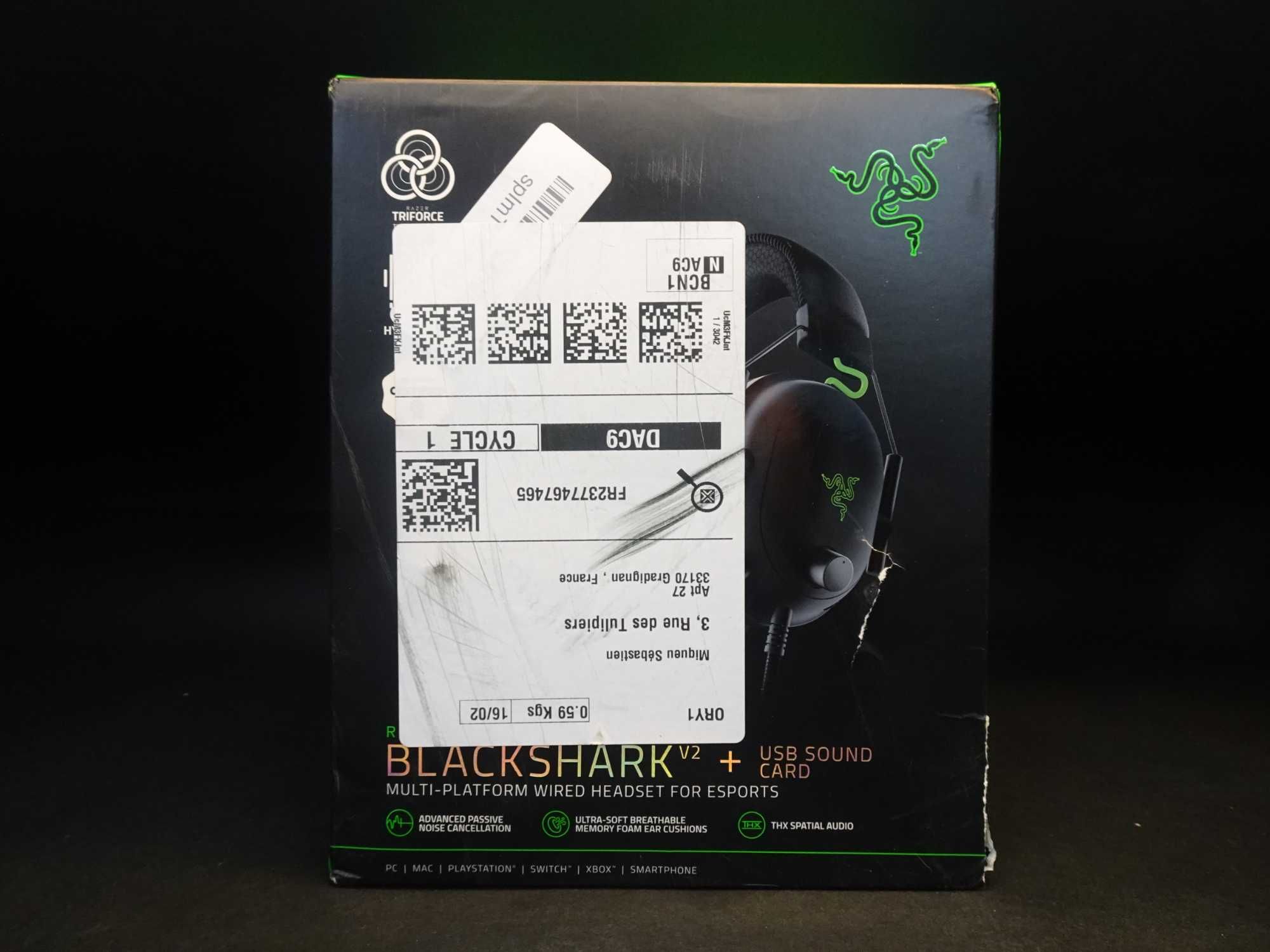 Casti gaming Razer BlackShark V2 + USB SoundCard Hard