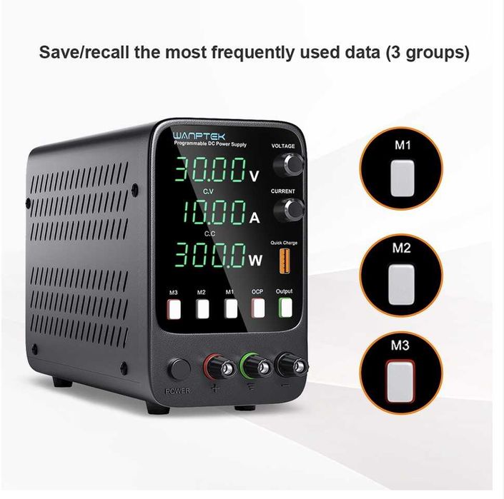 Sursa laborator de curent continuu programabila 30V 10A 300W