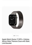 Apple watch 11 Link bracelet 46 slate titanium case