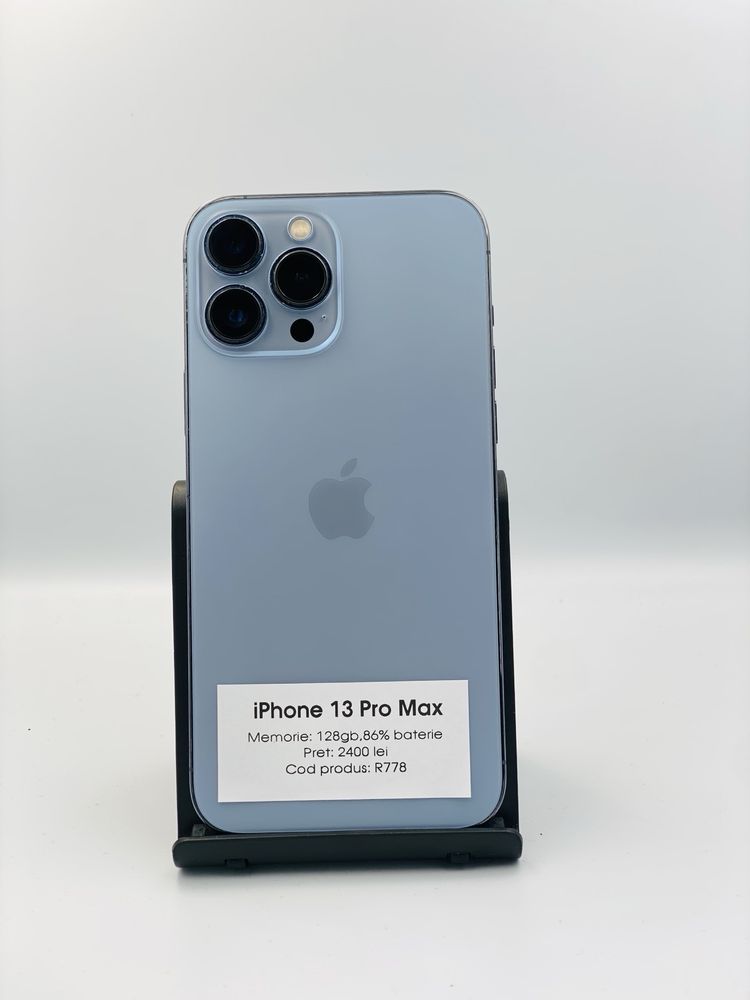iPhone 13 Pro Max - 128gb memorie, 86% baterie, 1 an garantie