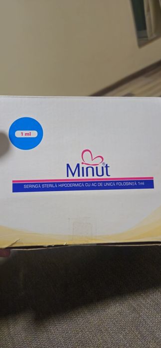 Set seringi 1ml cu ac detașabil insulina