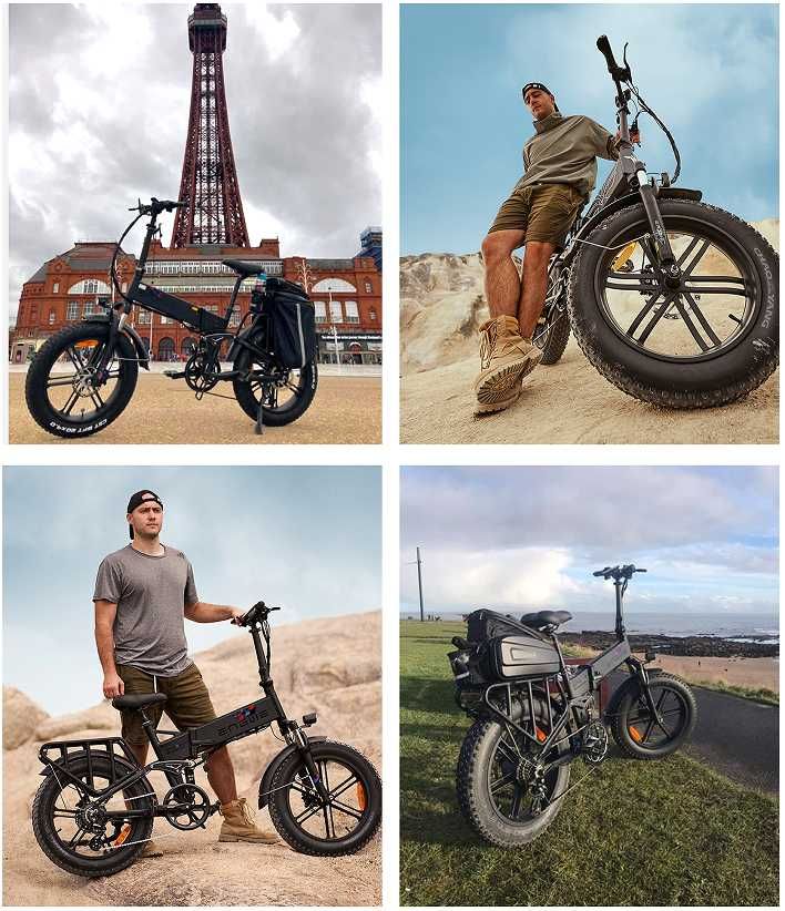 Bicicleta electrica ENGINE X, pliabila, 250W, anvelopa 20"x4.0"