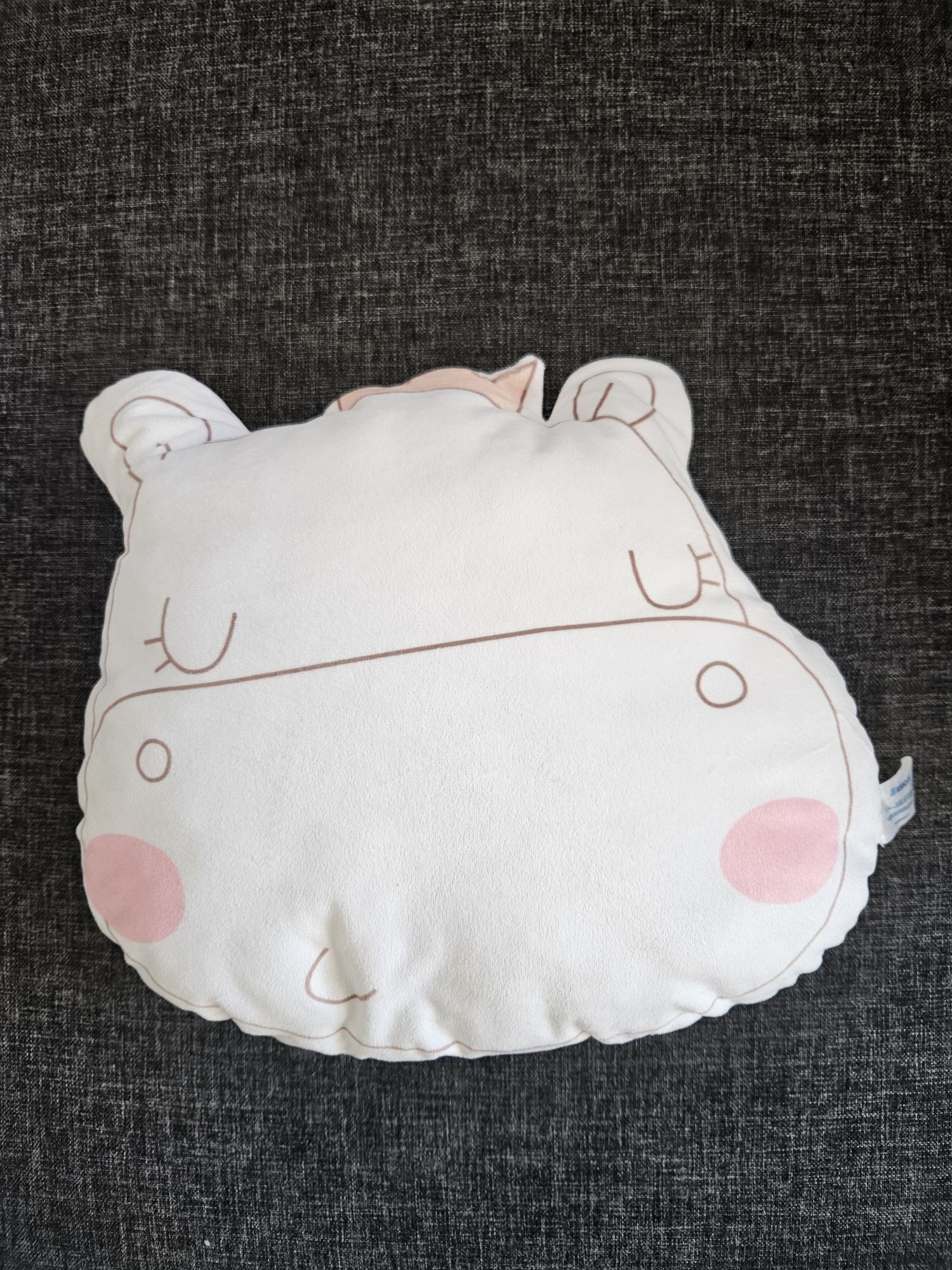 възглавничка HIPPO + бебешки повивалник 80см. ПОДАРЪК