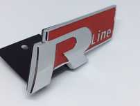 Emblema VW R-line grila rosu
