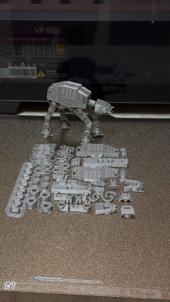Star wars AT-AT , Шагаход, KIT CARD versiyasi
