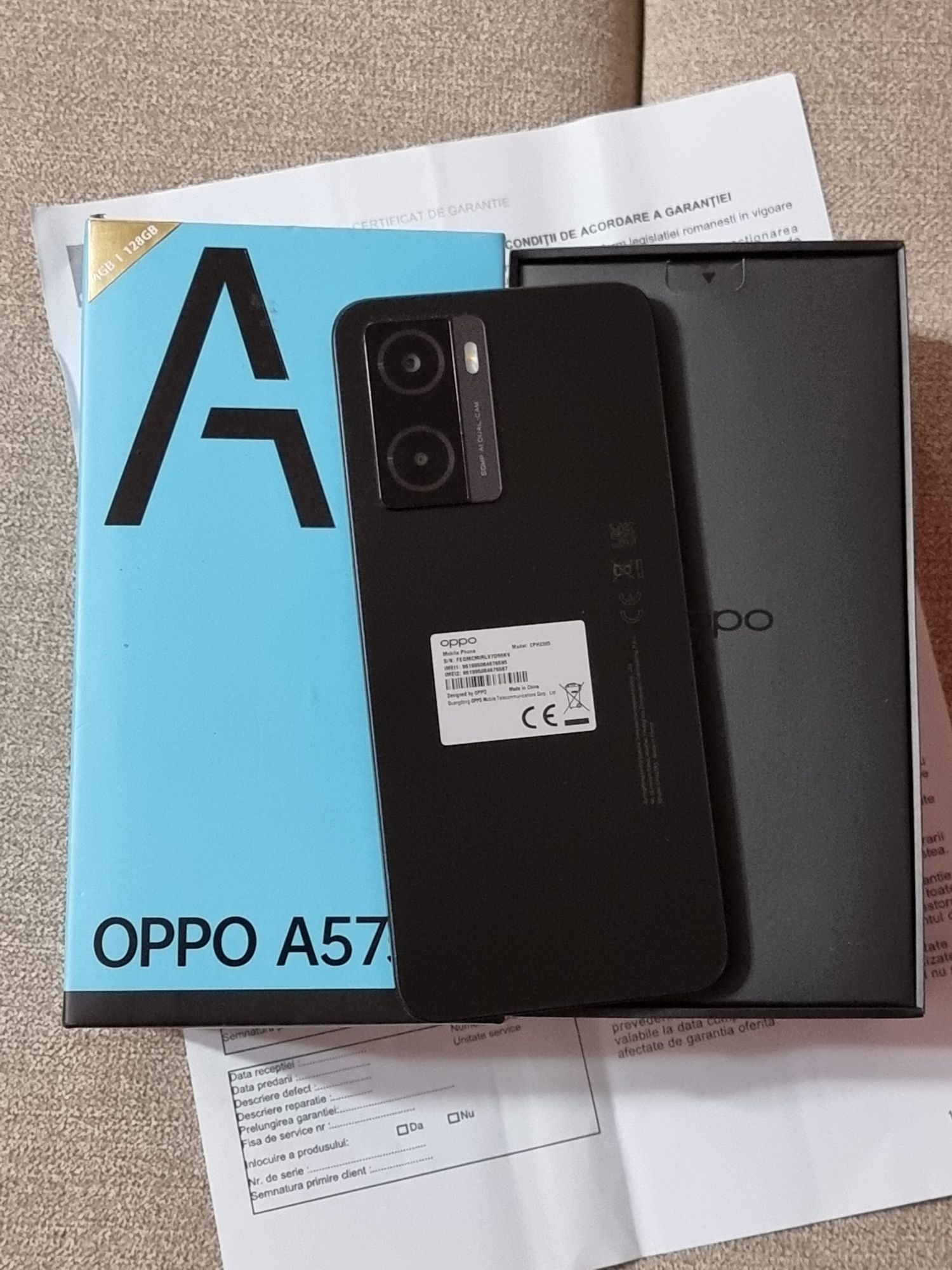 Oppo A57s Black 128Gb, Nou Nout, Liber, Full box. Pret 700 lei.
