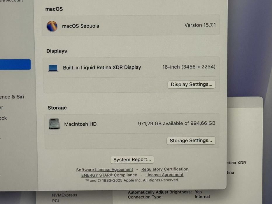 MacBook Pro 16 M1 Pro`10 CPU/16 GPU/1TB SSD/32GB RAM/Като Нов