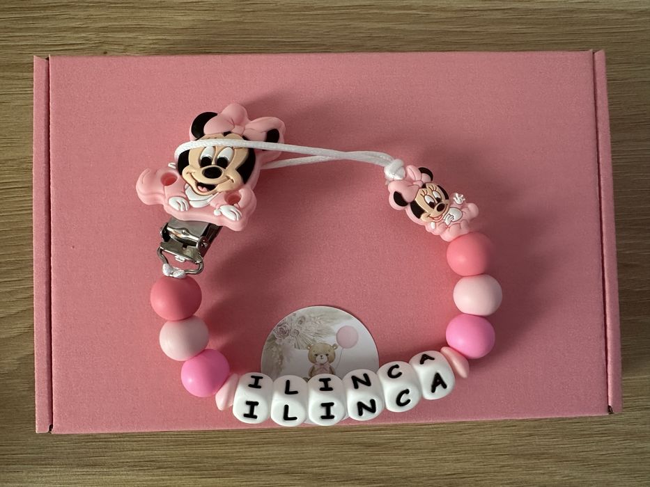 Lantisoare pentru suzete personalizate din silicon alimentar