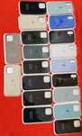 Huse iphone silicon cu logo apple. Interior de catifea.