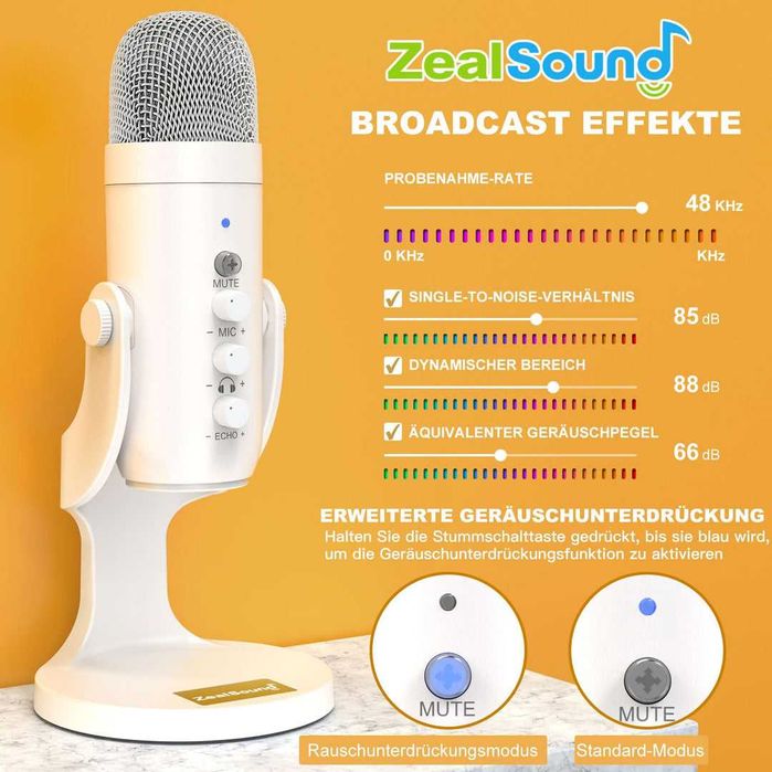 Microfon usb-c pentru gaming/podcast