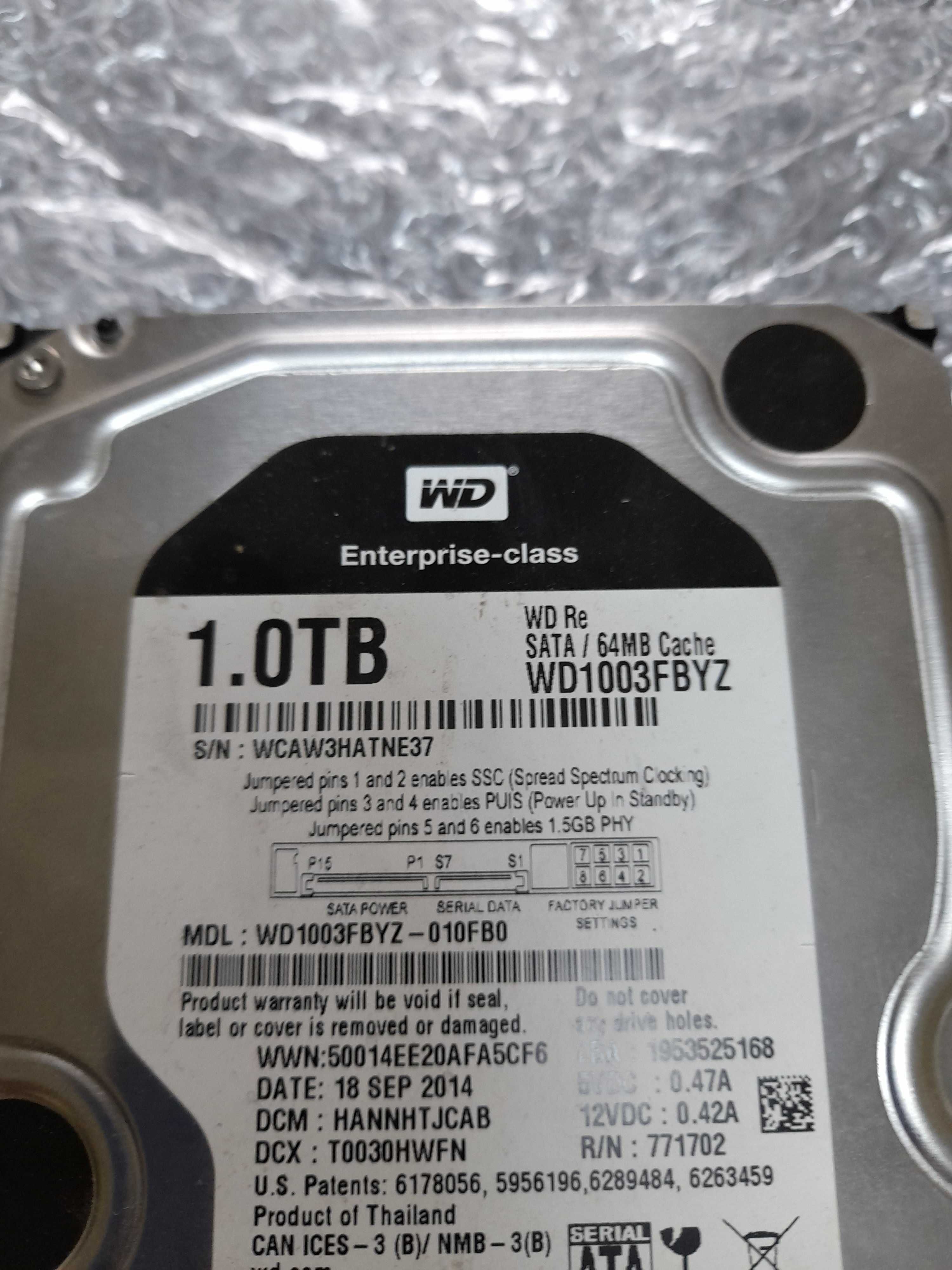 HDD Western Digital Black 1TB, 7200rpm, 64MB cache, SATA III