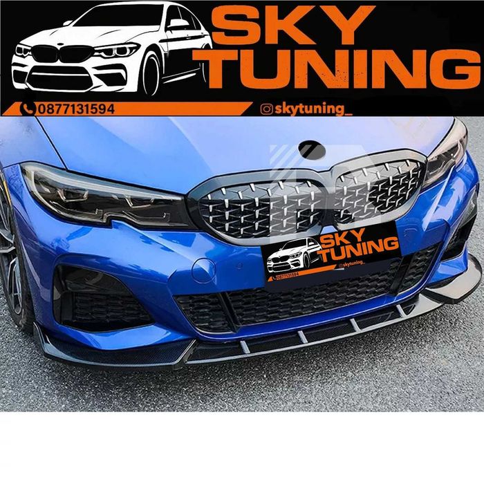 Bmw g20/g21 преден лип спойлер м тех Бмв г20/г21 Mtech spoiler