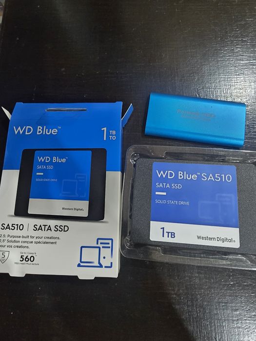 Ssd чисто нов 1 TB и portable ssd 14 TB.