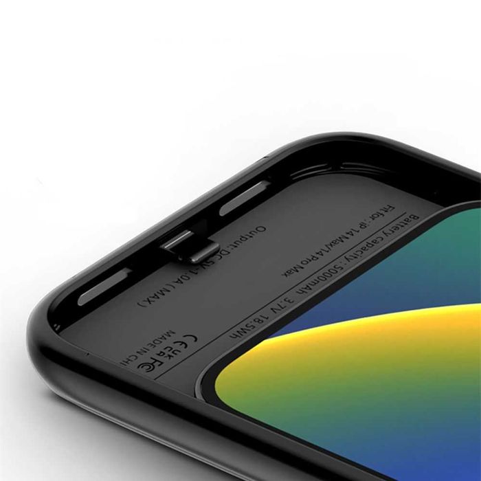 Husa antisoc cu Baterie Incorporata APPLE iPhone 16 Pro Max 15 Plus 16